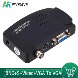 WvvMvv Convertidor BNC a VGA 1080P - Conmutador digital para PC/Mac