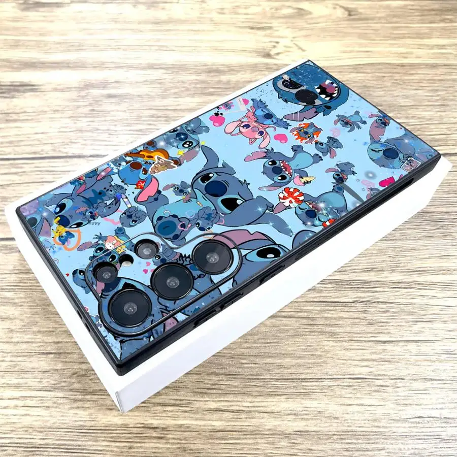 Funda trasera suave para teléfono Samsung Galaxy S24 + S25 Ultra S22 S21 S20 S23 FE S25 + S9 S24 Plus Disney Cute Stitch - imagen 4