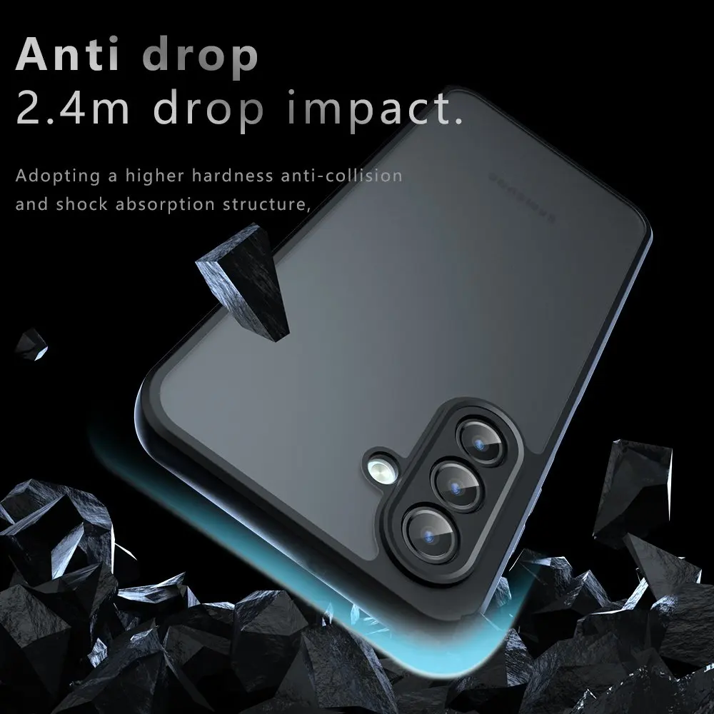 Para Samsung Galaxy A57 Funda para Samsung Galaxy A57 A17 A16 A56 A36 A26 Funda Shell duro transparente PC TPU borde cubierta completa parachoques trasero - imagen 4