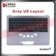 Gray US keyboard