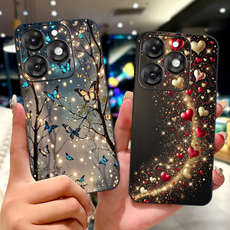 Para Itel A70 funda A665L Lucky koi moda cubierta pintada a prueba de golpes suave TPU funda de teléfono para Itel A70 A 70 ItelA70 bolsas de cubierta trasera - imagen 2