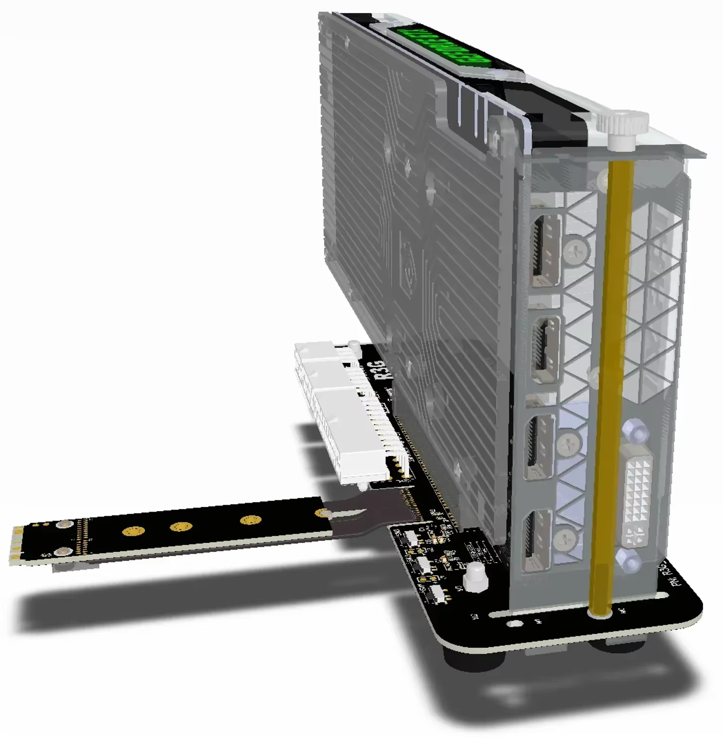 Caja eGPU M.2 NVMe PCIe 4.0 para portátil – Base GPU externa - imagen 3