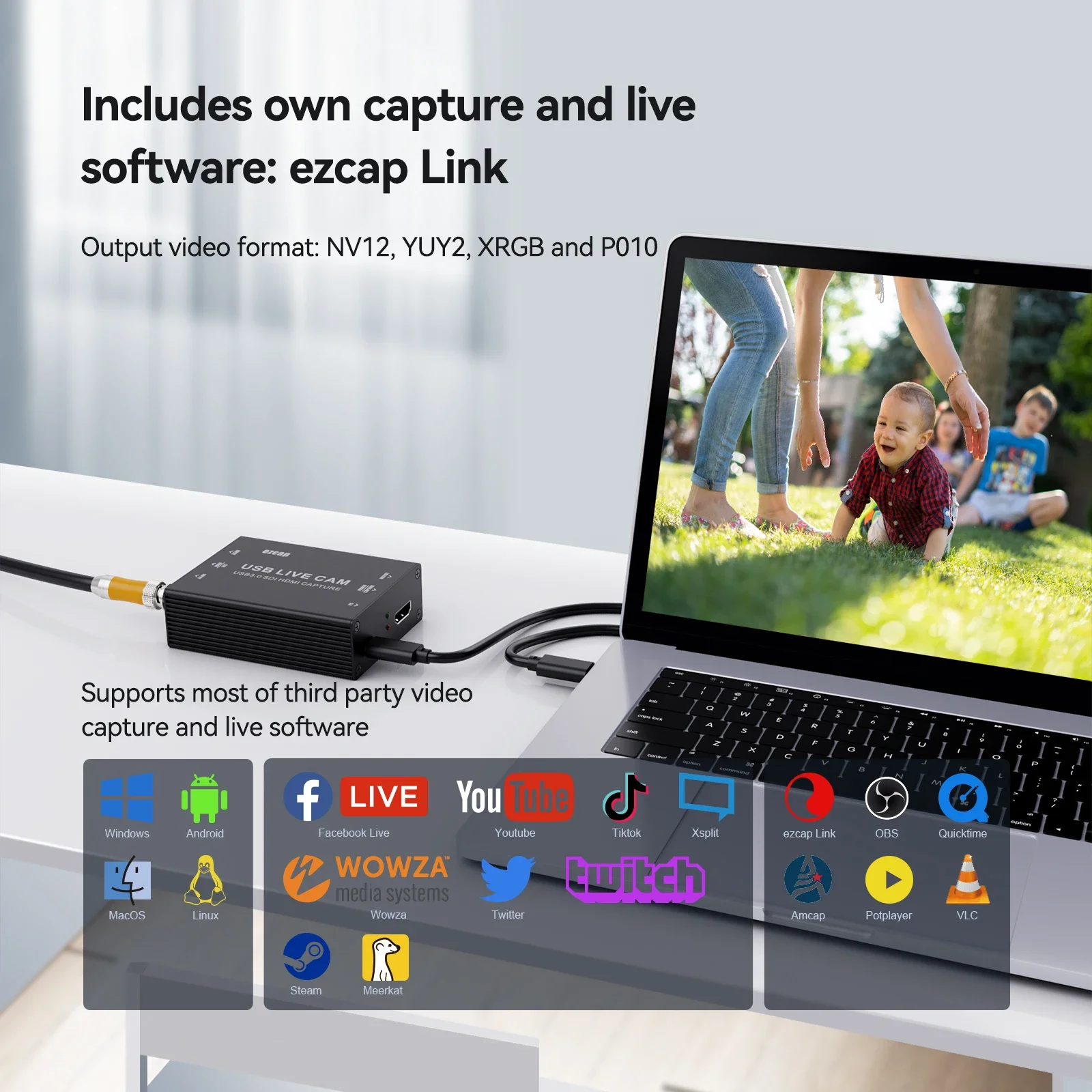 Tarjeta de captura de videojuegos HDMI 4K 30hz USB3.0 1080p SDI caja de transmisión en vivo grabadora de juegos Grabber 1080P 120fps para cámara PC PS5 - imagen 5