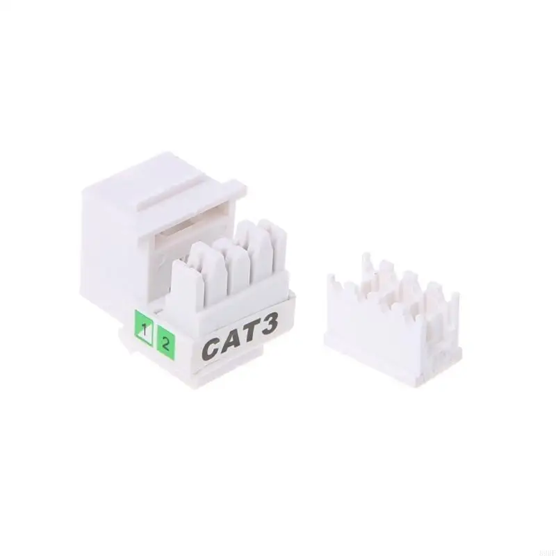 896f 10x Teléfono RJ11 Cat3 Módulo voz Adaptador Extensor teléfono Keystone - imagen 4