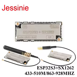 Módulo inalámbrico compatible con Bluetooth, WiFi BLE LORA, + SX1262 ESP32S3, 433-510M, 863-928MHZ, htit-wsh, ESP32-S3FN8 con antena