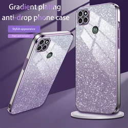 Motorola G9 Power Funda silicona con brillo degradado lujo