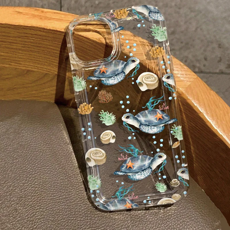 Funda de teléfono con diseño de tortuga oceánica para Oppo Realme C55 C53 C35 C33 C30 10 9 9i 8 Narzo 50 Pro Plus 4G 5G, funda trasera transparente - imagen 5
