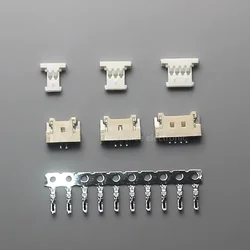 Conectores MX1.25 1,25 mm SMD, enchufe horizontal con terminales 2P-6P