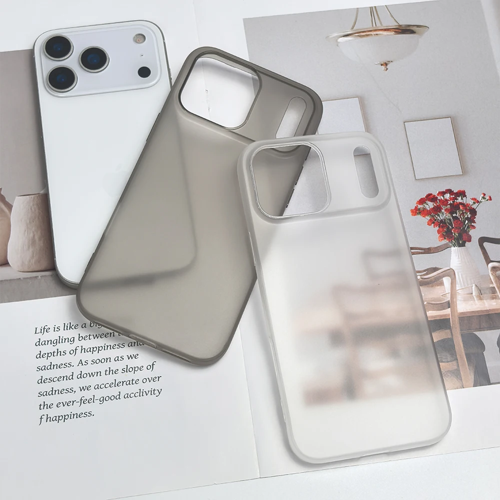 Funda mate ultrafina para iPhone 17 Pro Max Air 16E 16 Plus 15 14 13 12 11 17Pro iPhone17 accesorios de cubierta de teléfono superfino - imagen 2
