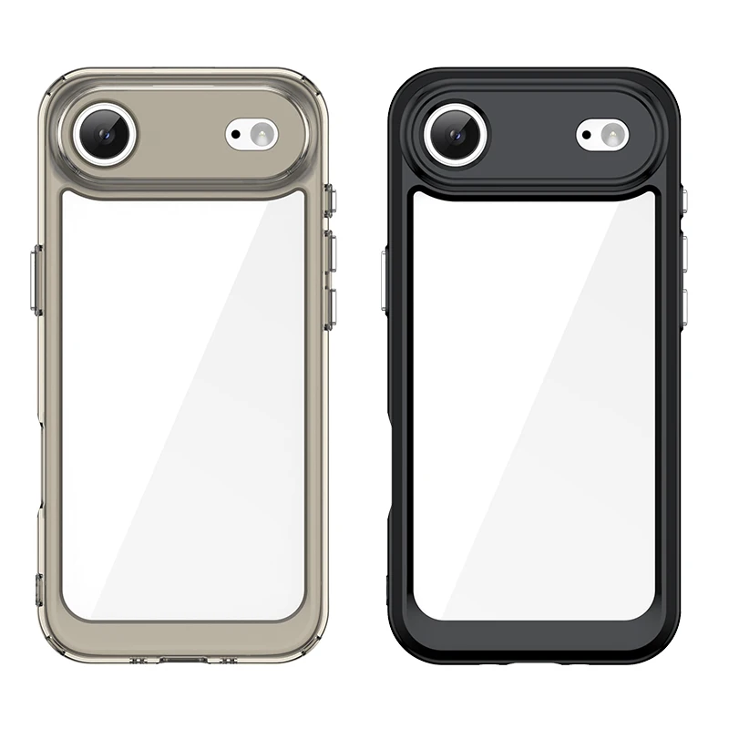 Para iPhone 17 Air funda de lujo de silicona transparente PC Protector de parachoques para iPhone 17 Air Cover TPU a prueba de golpes para iPhone 17 Air - imagen 2