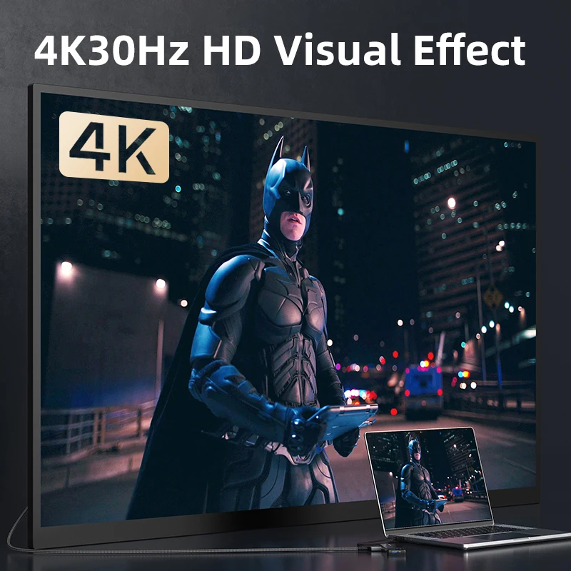 CABLETIME USB C HUB 6 en 1 tipo C Hub a 4K 30Hz HDMI PD 100W USB 3,0 5Gbps SD TF para Macbook Pro Laptop C 3,0 HUB - imagen 3