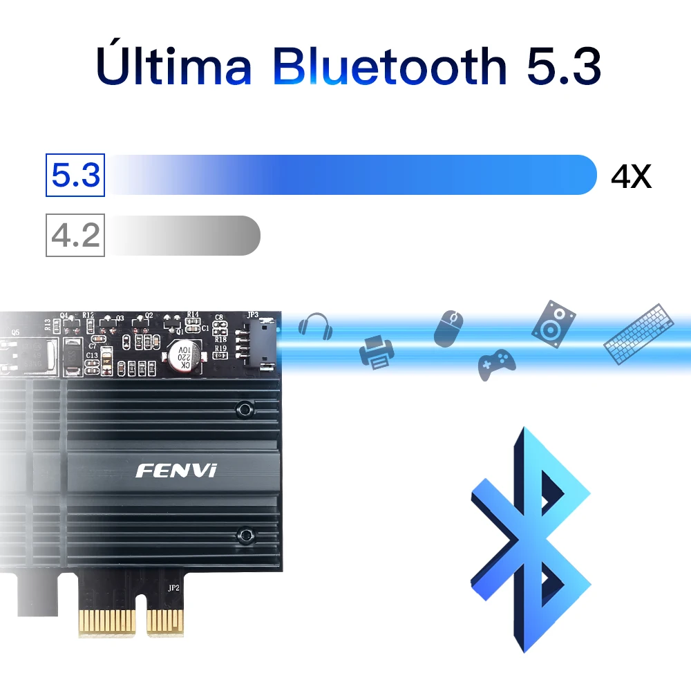 FENVI 5374Mbps WiFi 6E AX210 para Bluetooth 5,3 Tri-Band 2,4G/5G/6Ghz adaptador WiFi PCIe inalámbrico 802.11AX WiFi 6 tarjetas PC Win10/11 - imagen 4