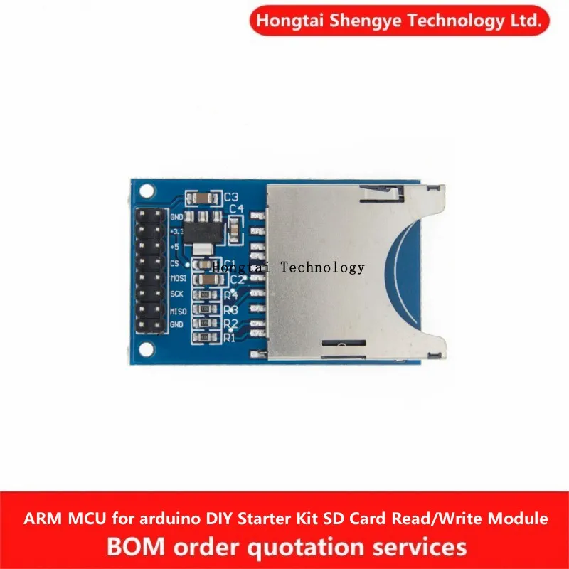 Módulo de lectura/escritura de tarjeta SD interfaz SPI ARM MCU para módulo de kit de inicio arduino DIY
