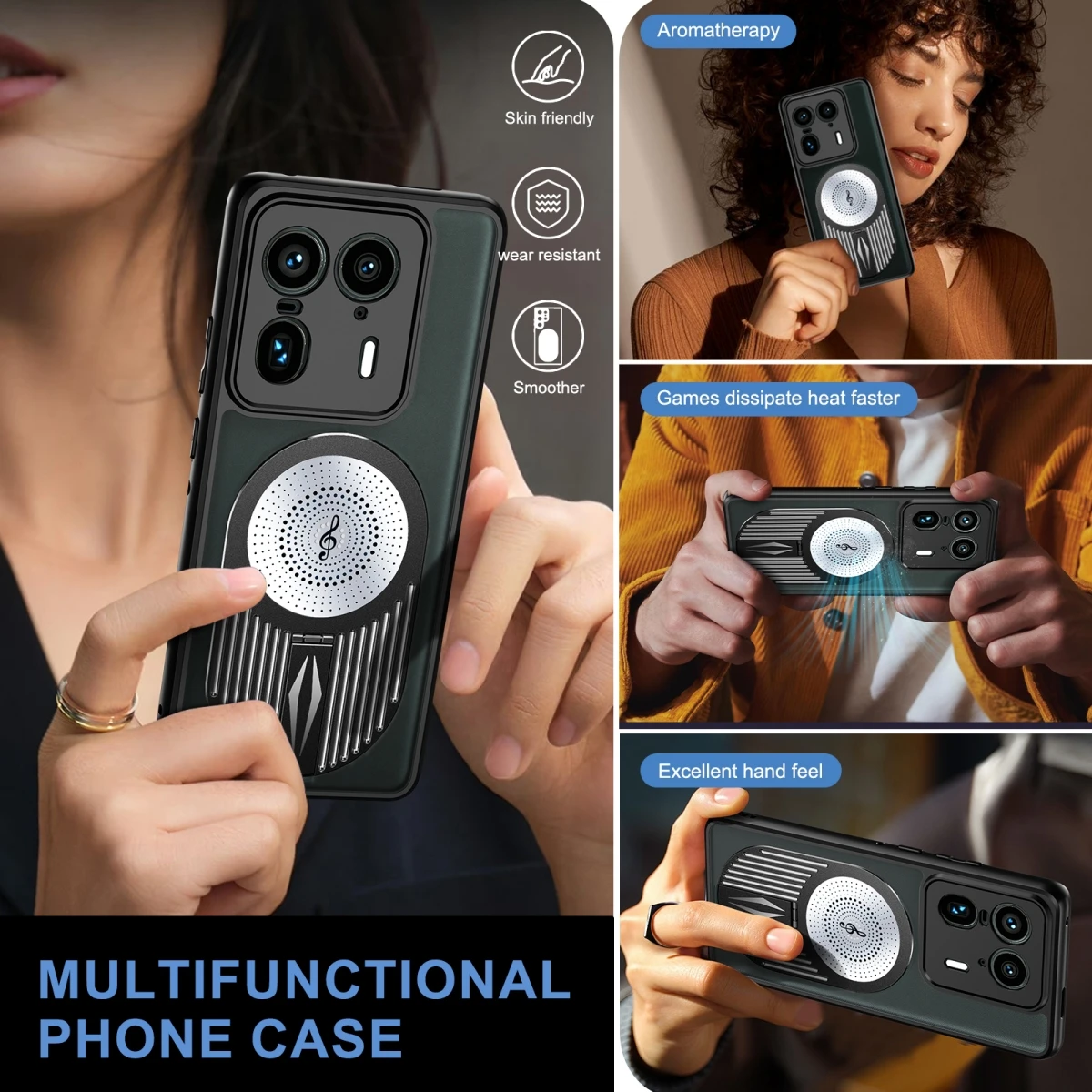 Funda trasera protectora magnética para Motorola Moto Edge 50 Pro, carcasa dura con disipación de calor, MagSafe, Ultra Fusion - imagen 5