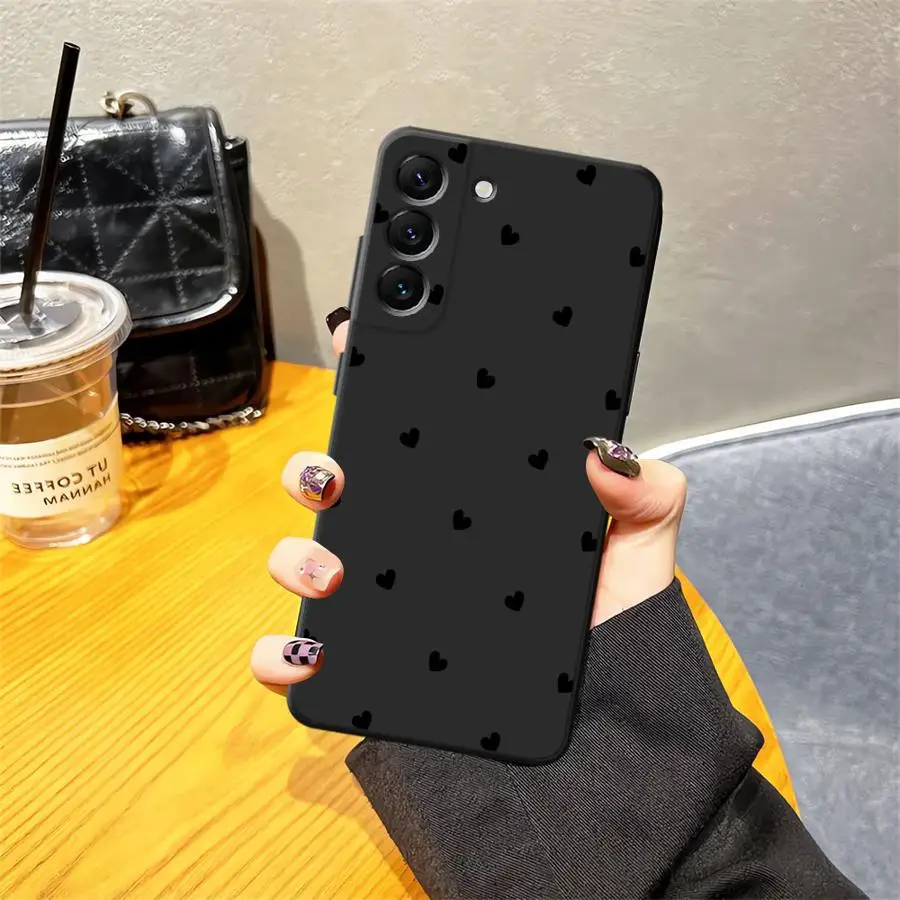 Hülle für Honor 70 X5b X9a X6 8X X8 90X7 200 400 Lite Magic5Lite Schwarz Weiche Handyhülle Schwarz Liebesherz - imagen 3