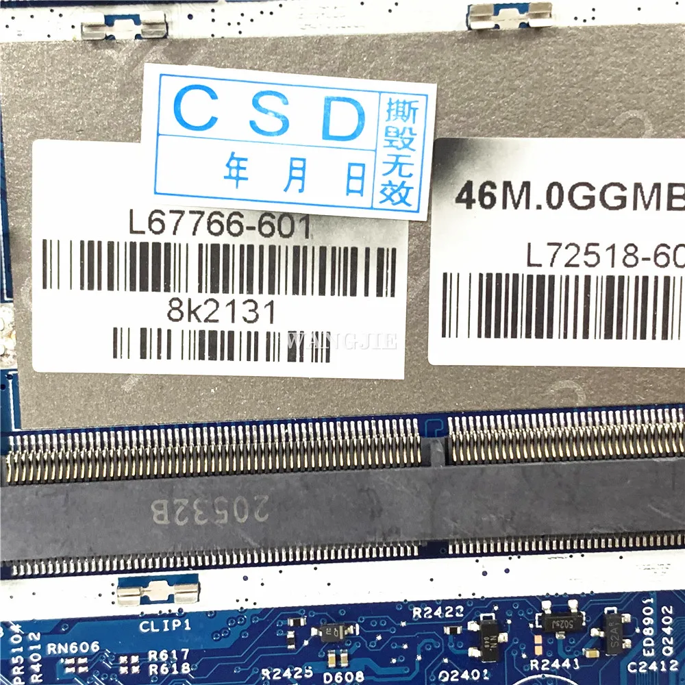 Para HP Pavilion X360 14-DH placa base de computadora portátil 18742-1 448.0GG03.0011 L67766-601 L51133-601 L67767-601 L51132-601 100% en funcionamiento - imagen 3