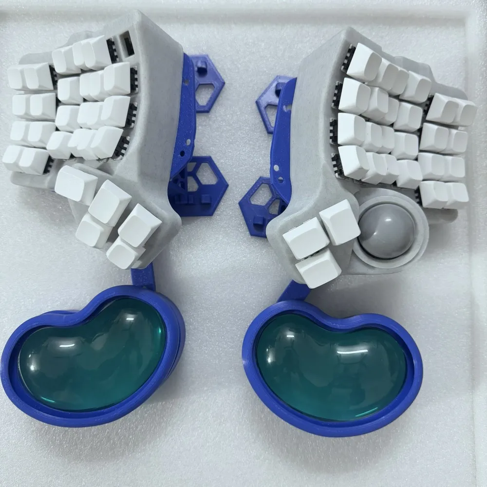 Soporte de teclado dividido Charybdis Plam Rest Teclado inalámbrico Bluetooth de intercambio en caliente personalizado Teclado de modo dual con cable Teclado monomodo para jugadores - imagen 3