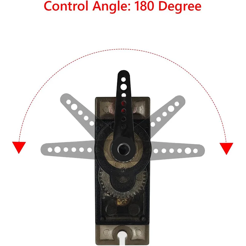 Servo MG90S 9g1/5/10/20/50 Uds. totalmente metálico 9g SG90 versión mejorada para helicóptero avión barco coche MG90 9G Trex 450 RC Robot - imagen 2