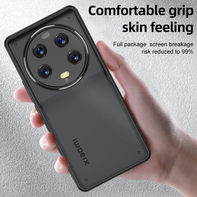 Para Xiaomi Mi 15 Ultra cuatro esquinas armadura funda a prueba de golpes para Mi 15Ultra 15 Pro 14 Ultra 14Pro cubierta protectora mate de PC dura - imagen 2