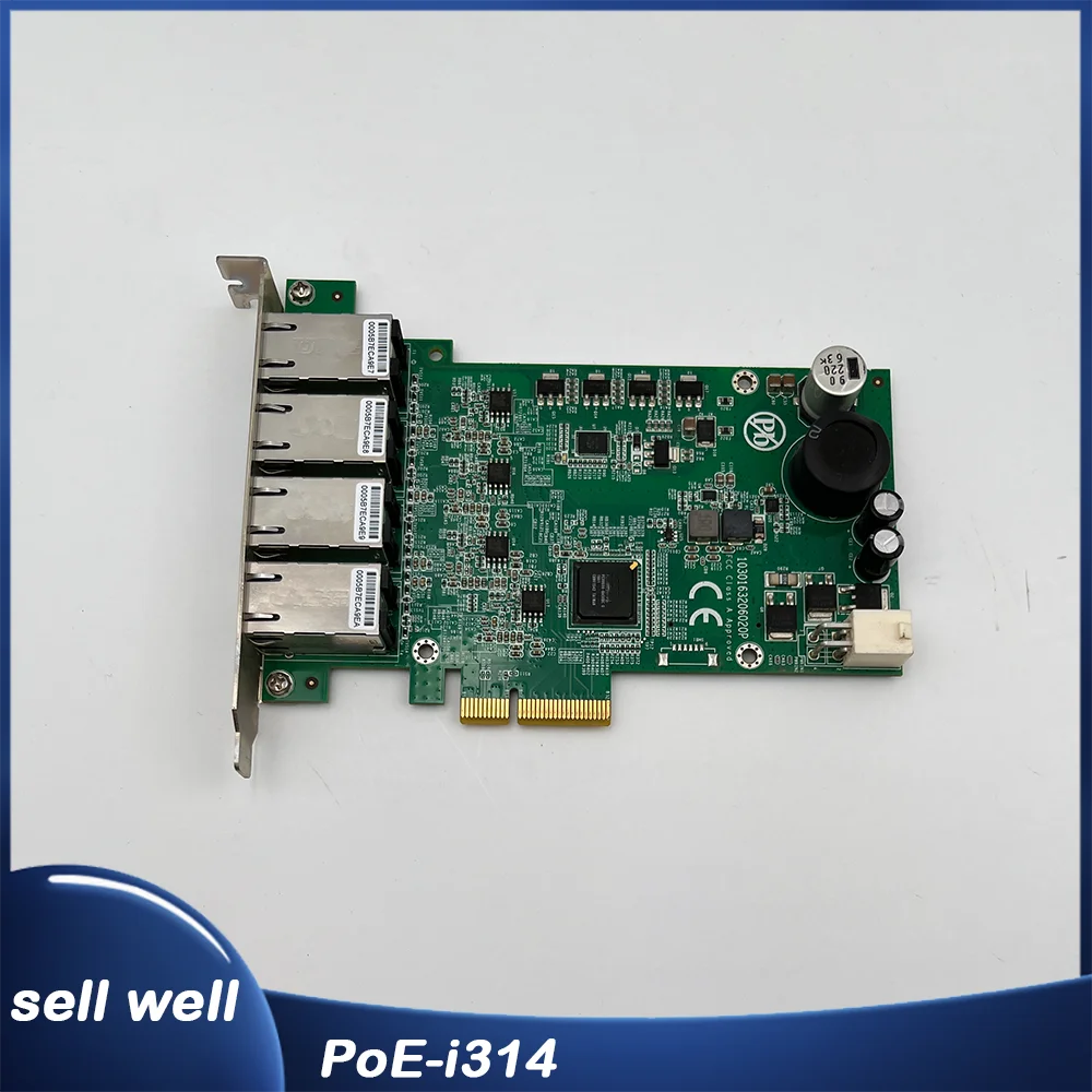 Tarjeta de adquisición de cámara industrial de 4 canales PoE-i314 1030163206020P