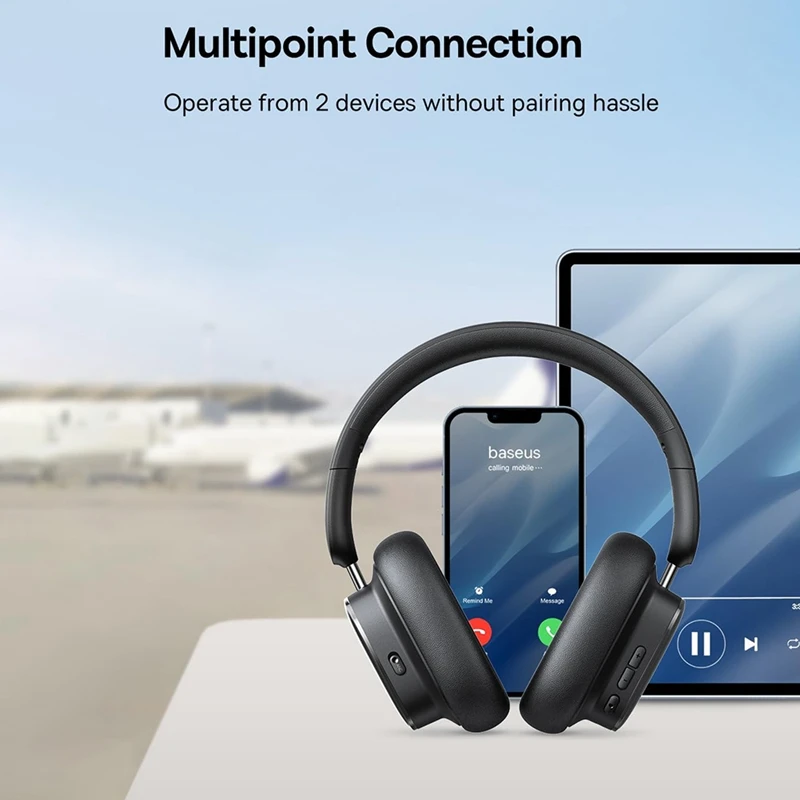 Auriculares inalámbricos con Bluetooth 5,3, cascos duraderos con tiempo de reproducción de 100H, sonido de alta resolución LHDC, baja latencia, cancelación activa de ruido - imagen 5