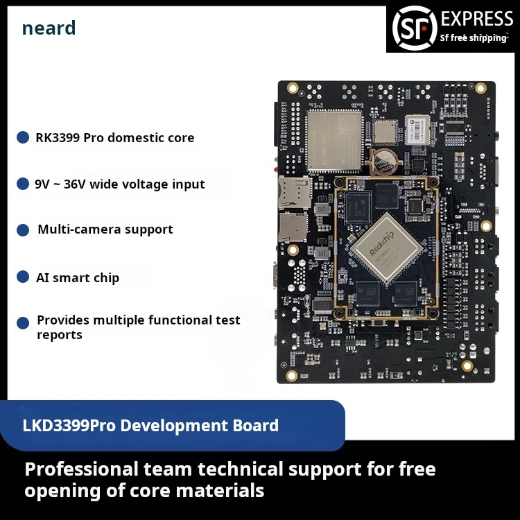Placa de desarrollo Neardi LKD3399Pro Rockchip RK3399Pro NPU AI placa base para IoT industrial y informática de borde - imagen 2