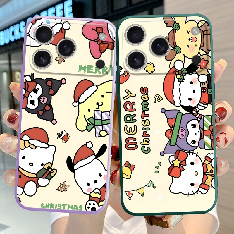 Funda de teléfono suave para Apple iPhone 16e XR 11 12 13 Pro Max 16 14 15 Plus 17 Air XS 7 8 lindo personaje de Navidad - imagen 4