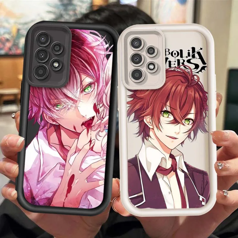 Funda para amantes Diabolik para Samsung Galaxy A73 A72 A71 A56 A55 A35 A25 A54 A53 A52 A51 A32 funda de teléfono con escalera ocular