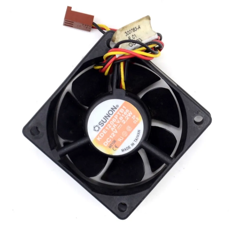 Ventilador de refrigeración con alarma de 3 cables para SUNON 6025, 2,2 W, KDE1206PTB1, 60mm, 12V - imagen 5