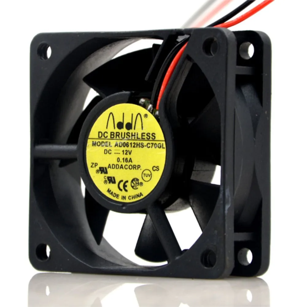 Ventilador con caja Axial de 60mm y 6cm para PC, servidores, dispositivos de red, ADDA AD0612HS-C70GL, ventilador de refrigeración de 60mm y 12V CC - imagen 3