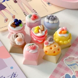 Keycaps Pastel para Teclado Mecánico con Dibujos Animados