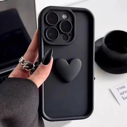 Funda Corazón Silicona 3D Antigolpes para iPhone