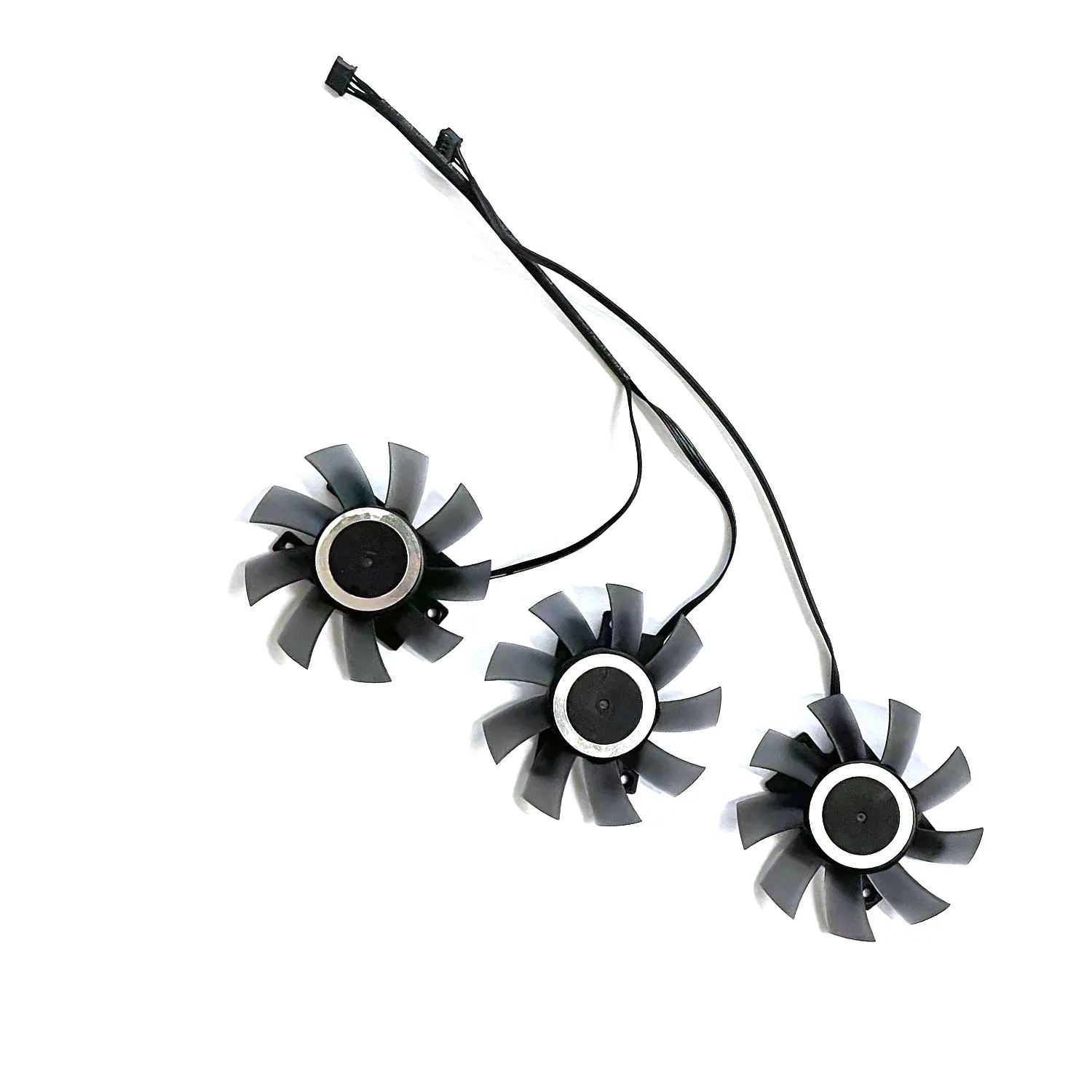 UKGF nuevo ventilador de radiador 75MM 4PIN CF-12815S adecuado para Inno3D RTX2080 2080Ti 2070 SUPER Gaming OC X3 ventilador de tarjeta gráfica - imagen 4