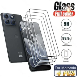 4 Uds vidrio templado para Motorola Edge 70 película protectora de vidrio Motorola Edge 70 Protector de pantalla de cubierta completa Edge 70 vidrio