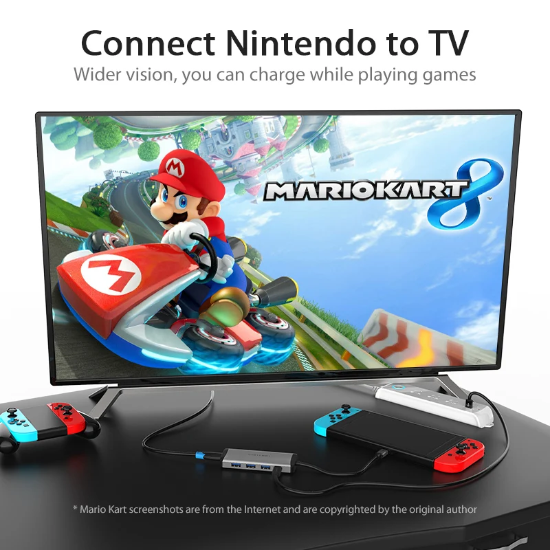 Vention 5 en 1 USB C Hub 4K HDMI USB 3,0 HUB PD adaptador multipuerto para MacBook Pro/Huawei Mate 60/iPad Pro divisor USB HUB - imagen 3