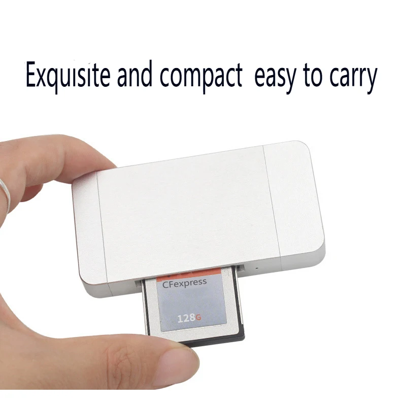 El lector CFExpress USB-C 10GBPS de succión magnética de interfaz dual admite cámaras R5 Z6 Z7 y tarjetas de memoria CFE tipo B - imagen 5