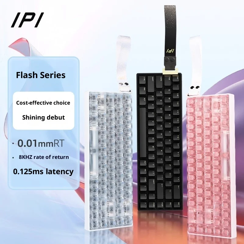 Teclado mecánico IPI FLASH68 de aleación de aluminio, interruptor magnético de velocidad de orina de 8k, teclado Esports con cable, accesorios para jugadores de PC, regalo - imagen 2
