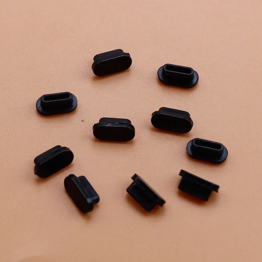 10 Uds. Puerto de carga USB tipo C tapón antipolvo de silicona cubierta de enchufe antipolvo para Iphone Samsung Huawei Xiaomi tapa de enchufe antipolvo para teléfono - imagen 4