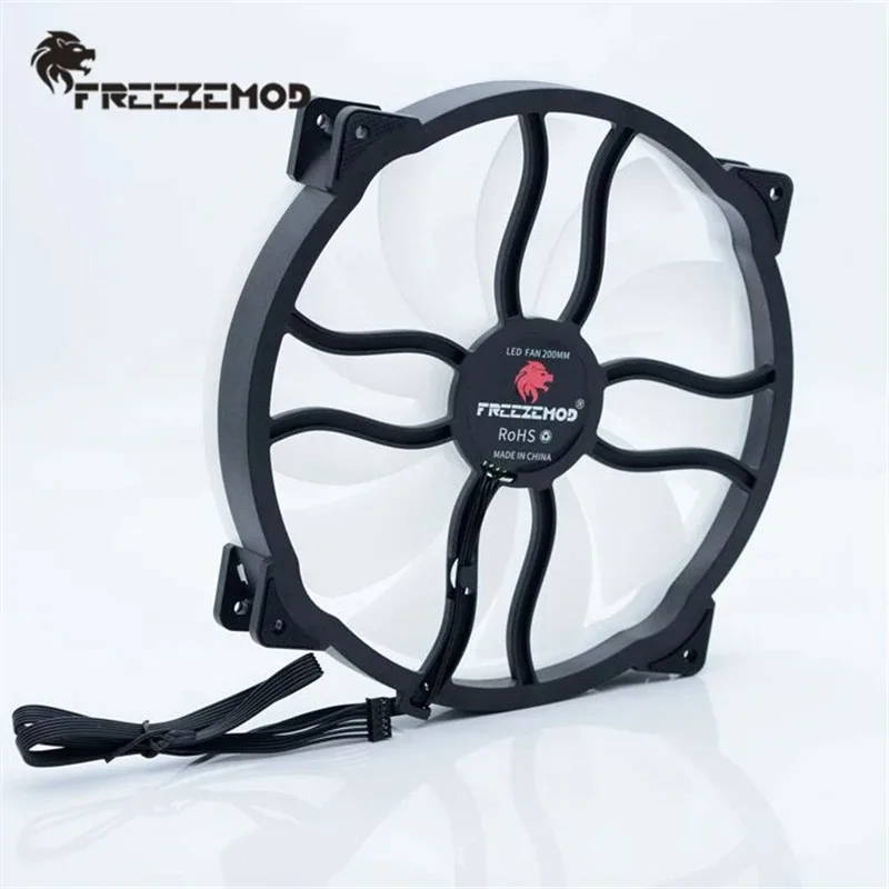 FREEZEMOD 레인보우 조리개 팬 FAN-L20 레인보우 오로라 팬 20CM 섀시 팬 AURA 동기식 CE ROSH 인증. 팬-L20 - imagen 3