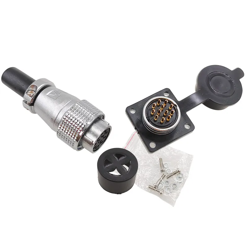 PLS20Pin conector de enchufe macho y hembra para portador de aire, 2, 3, 4, 5, 6, 7, 8, 9, 10, 12 Pines, diámetro de apertura del conector de 20mm, WS20, TP20 - imagen 4