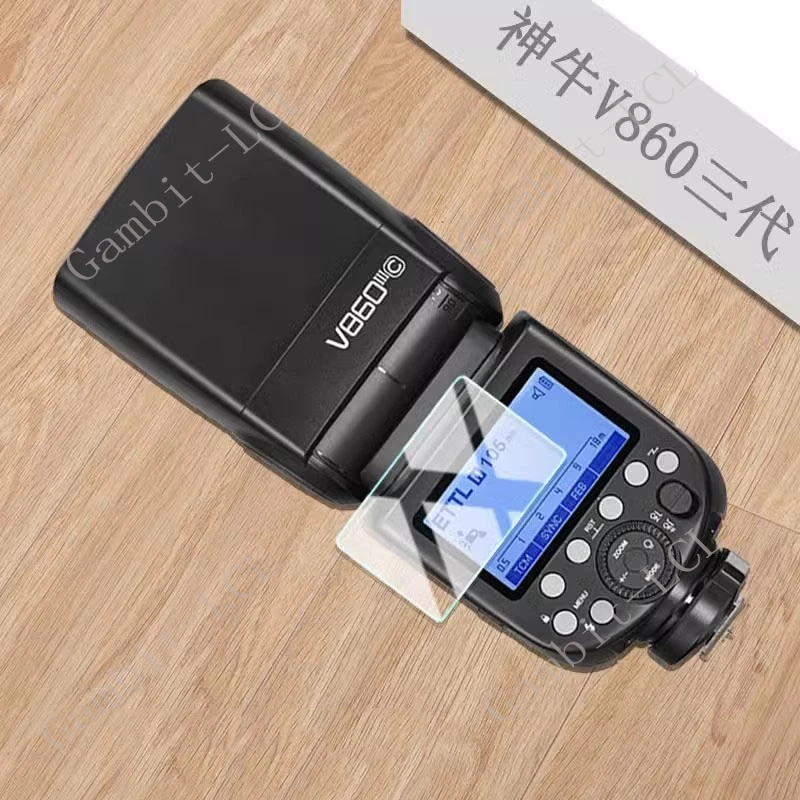 Tempered Glass For Godox X3 V1 Pro V850III V860III TT685II V850 V860 III V100 AD600BM Canera Flash Light Screen Protector Film - imagen 2