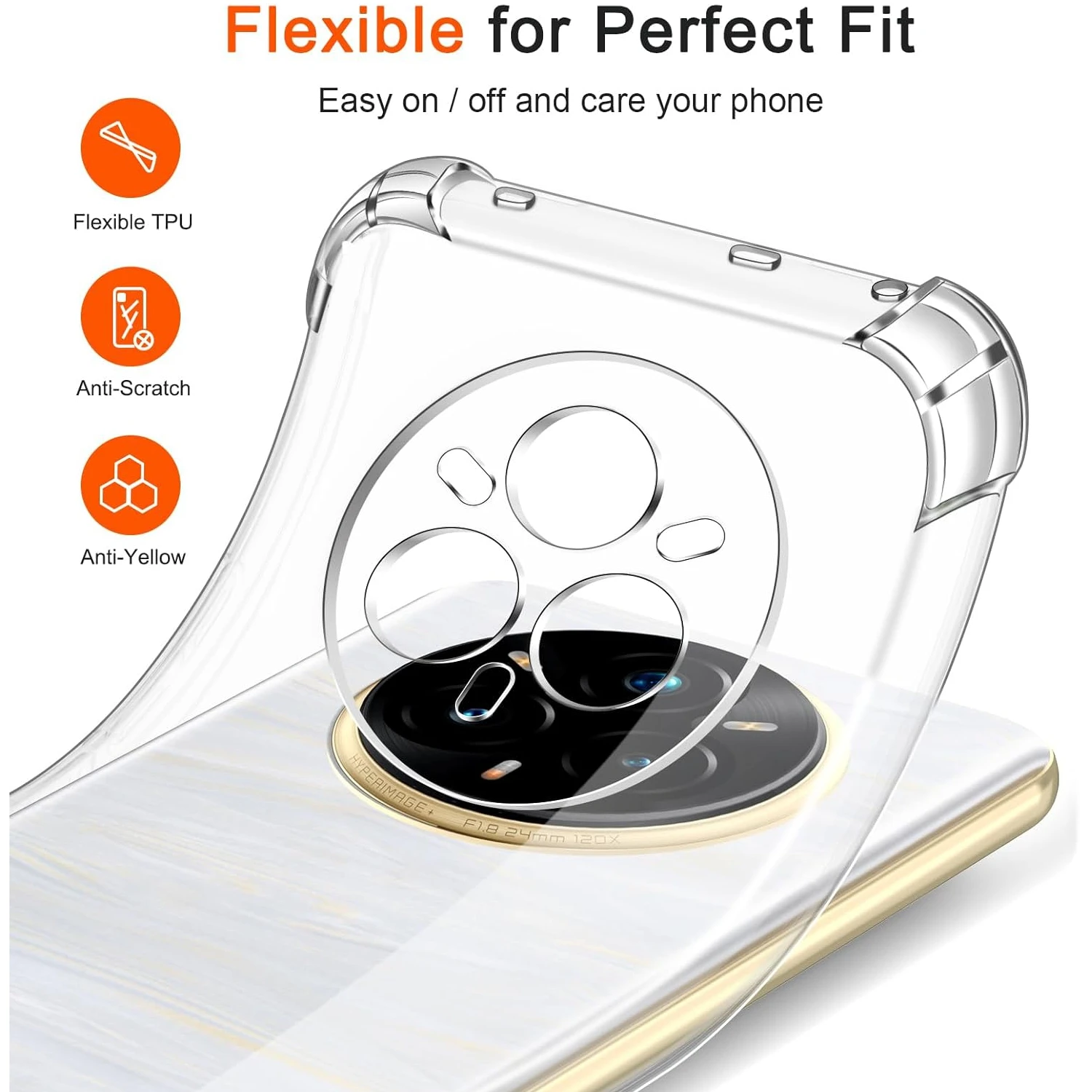Funda TPU Transparente Realme 14 Pro+ 5G – Protección Antigolpes - imagen 3