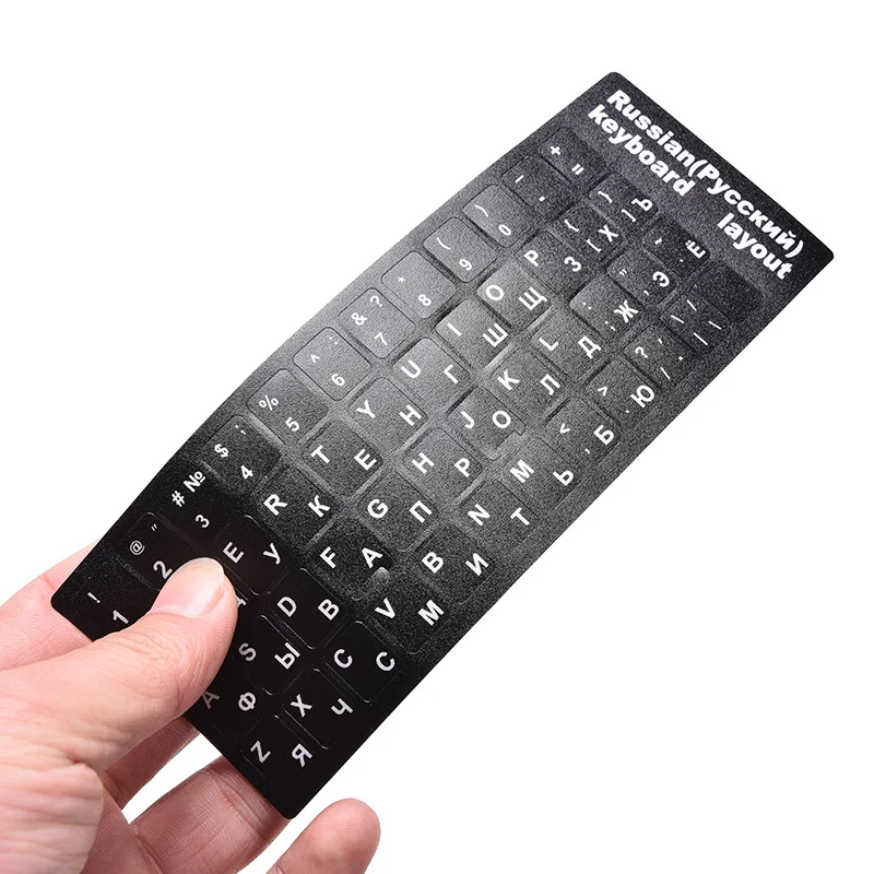 1pcs Russian Language Keyboard Standard Stickers Layout with Button Letters Alphabet for Computer Keyboard Protective Film