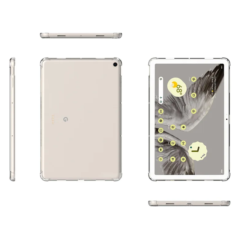 Para Google Pixel Tablet funda 2023 bolsas de aire transparentes protección suave de silicona TPU a prueba de golpes Capa Fundas Shell Skin - imagen 2