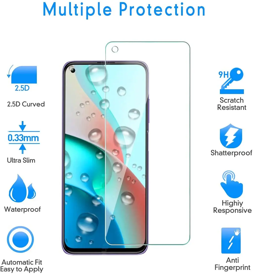 Vidrio templado para Xiaomi Mi CC9 CC9E A3 Play 9 Lite Pro 5G, Protector de pantalla, 5 unidades - imagen 4