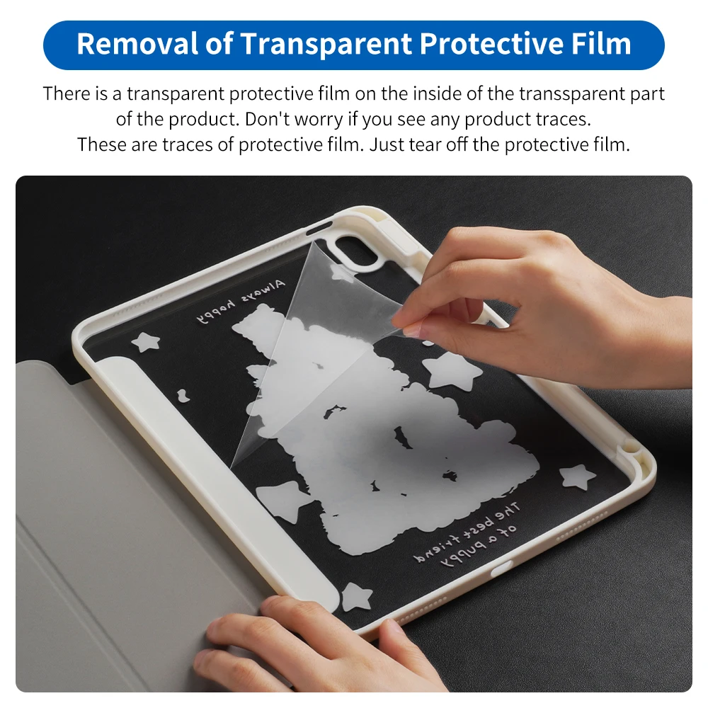 Para funda de ipad 11.a A16 10.a generación pro 11 10,2 7 8 9a funda Air 7 6 4 5 10,9 13in 11 12,9 M2 M3 M4 M5 mini 6 7 dibujos animados bonitos - imagen 3