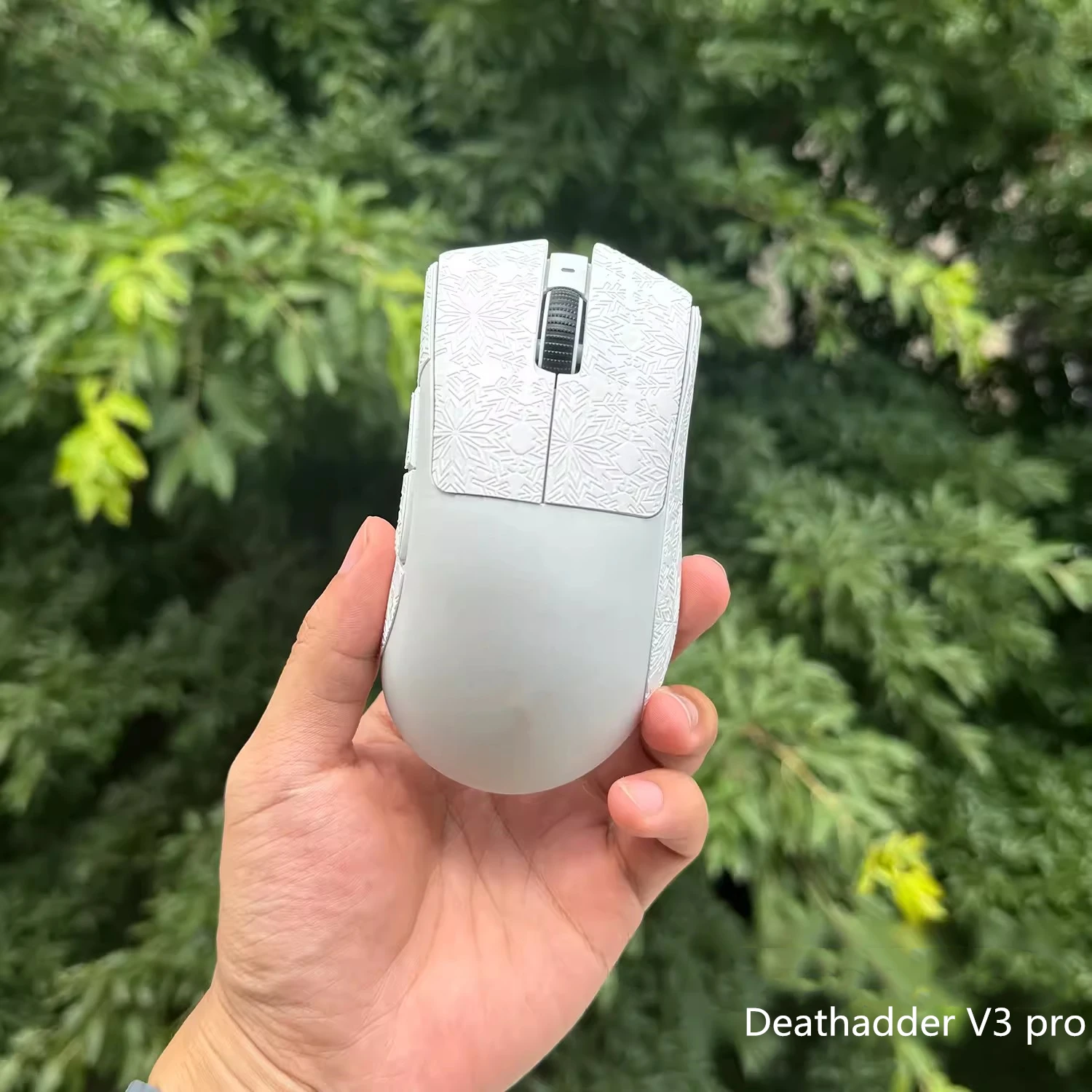 1 Set Ultraglide Mouse Anti Slip Sticker For Razer Deathadder V3 Pro Mice Non-Slip Anti Sweat Tape Snowflake Lizard 0.25mm