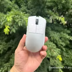 1 Set Ultraglide Mouse Anti Slip Sticker For Razer Deathadder V3 Pro Mice Non-Slip Anti Sweat Tape Snowflake Lizard 0.25mm