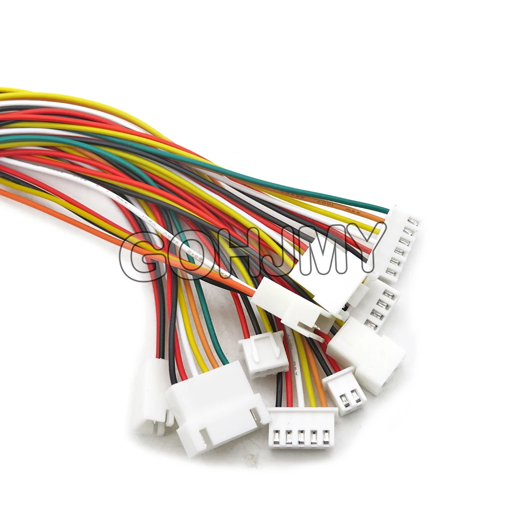 Conector JST XH2.54mm PH2.0mm 2P 3P 4P 5P 6P 7P 8P 9P 10P Cable de enchufe hembra + enchufe macho paso de Terminal JST 2,0mm 2,54mm 20CM - imagen 2