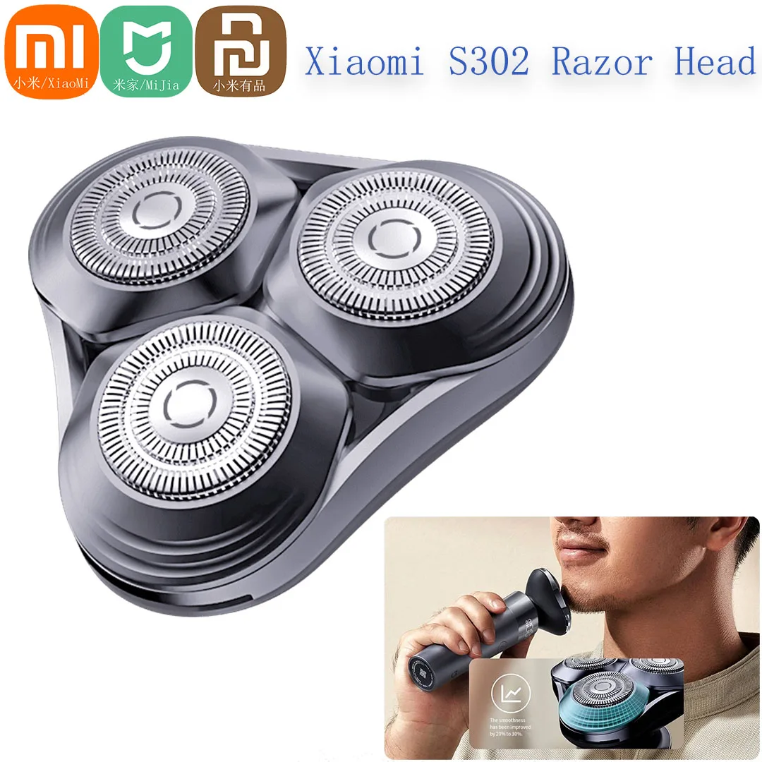 Cabezal de afeitar eléctrico inteligente Xiaomi S302, cuchilla de afeitar de repuesto para afeitadora Mijia S302, cuchilla de afeitar - imagen 2
